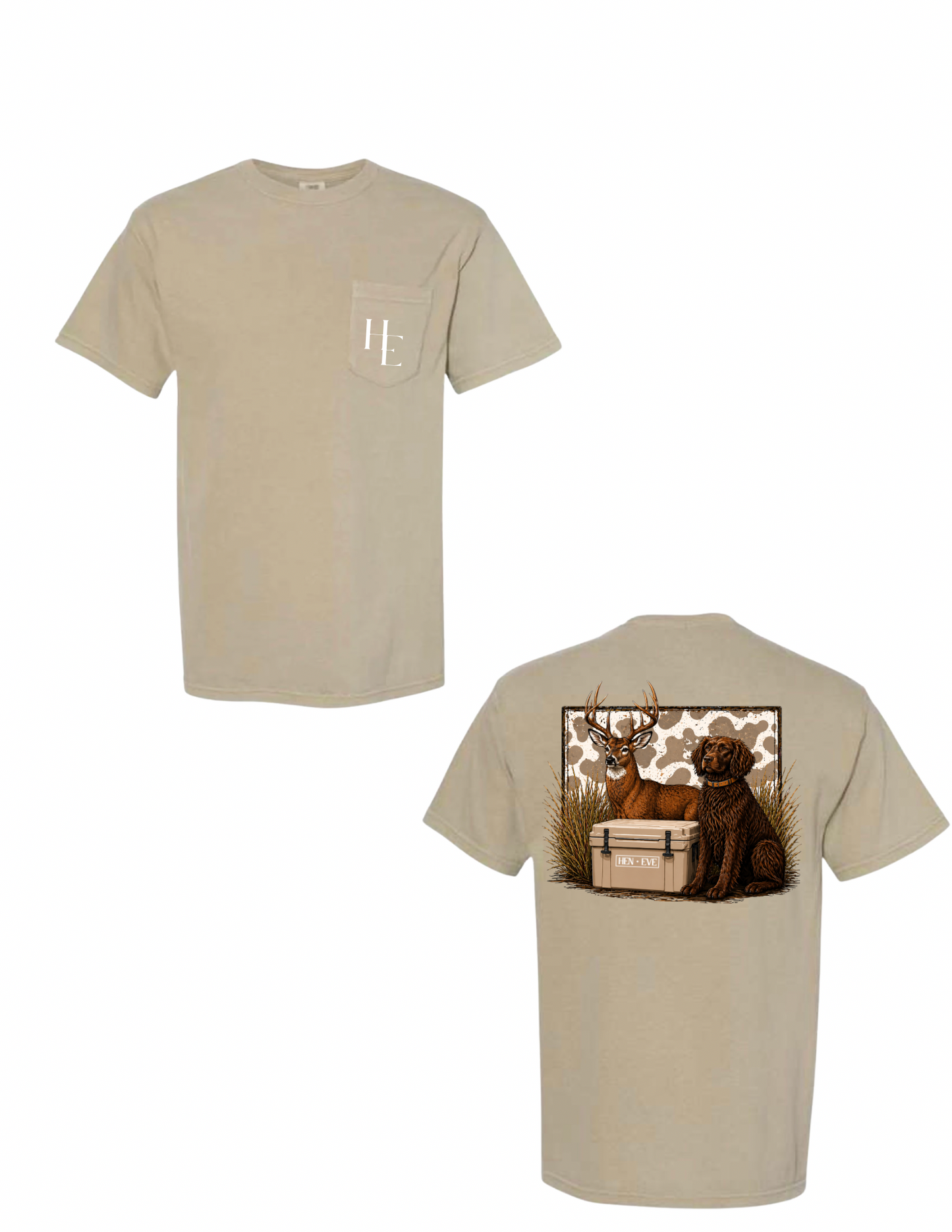 Hen + Eve “Heritage Hunt” Comfort Colors Pocket Tee