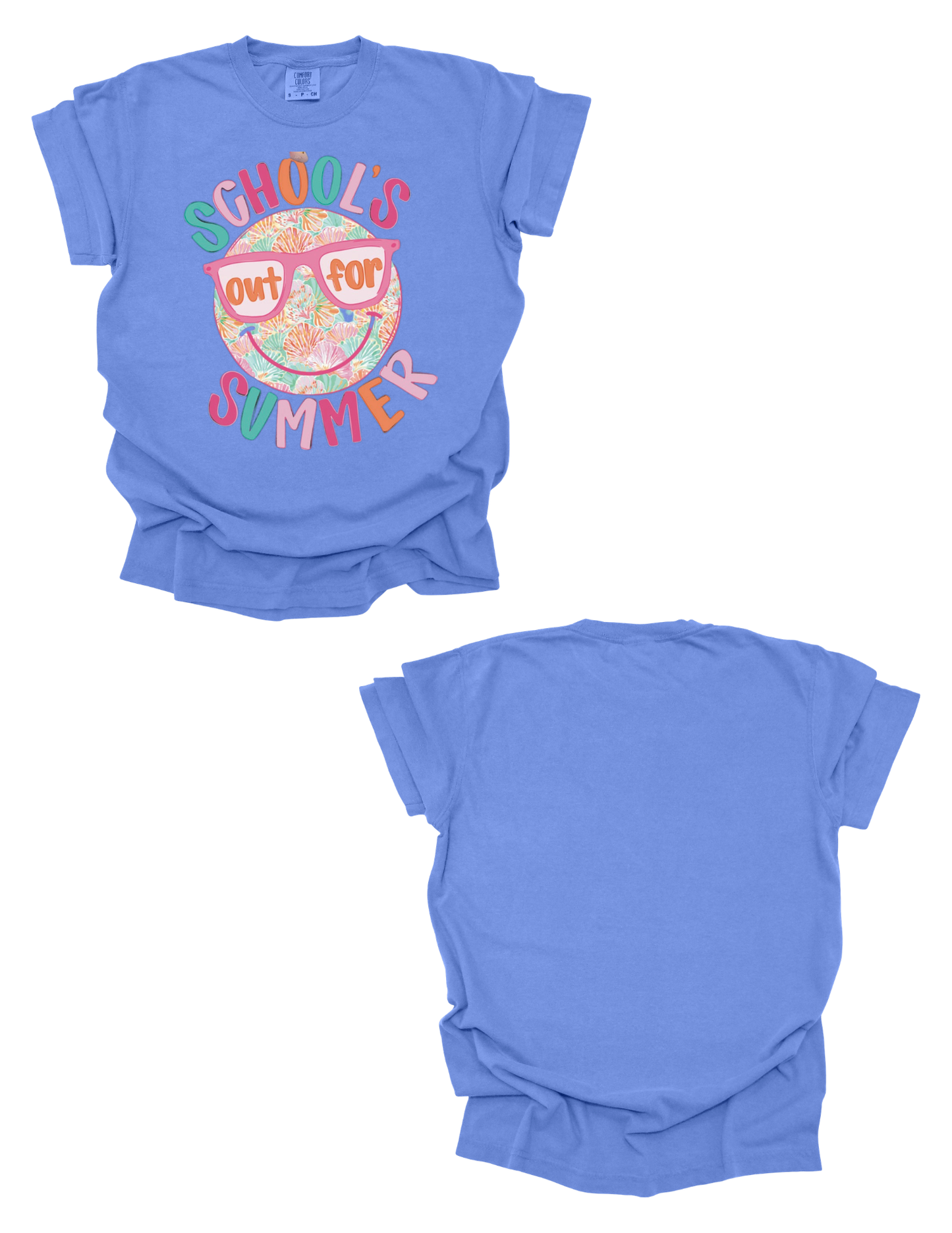 Summer Smiley Comfort Colors Tee