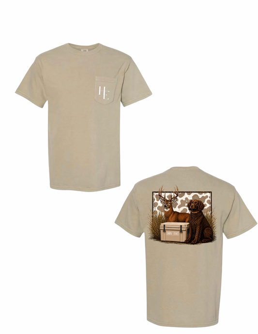 Hen + Eve “Heritage Hunt” Comfort Colors Pocket Tee