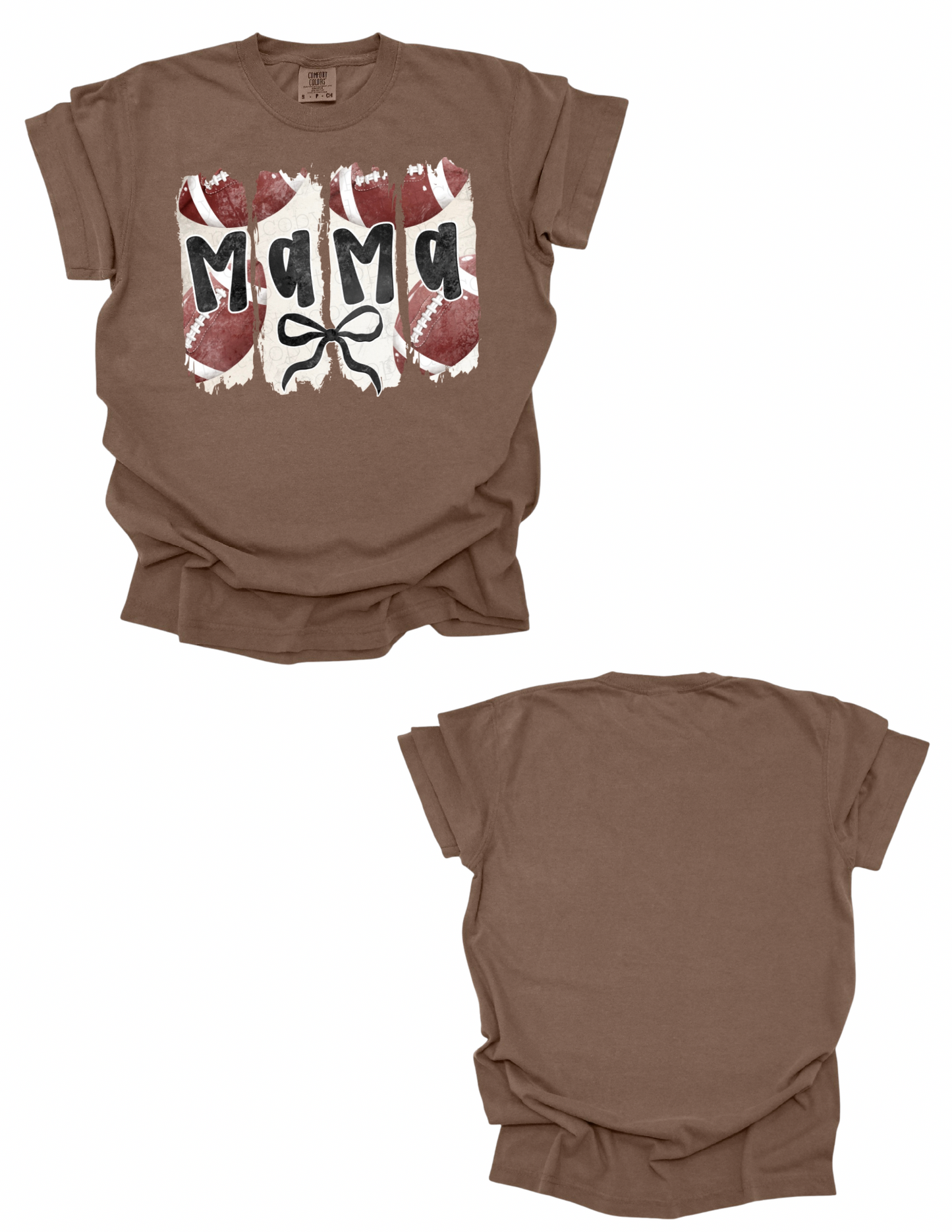 Football Mama Comfort Colors Tee