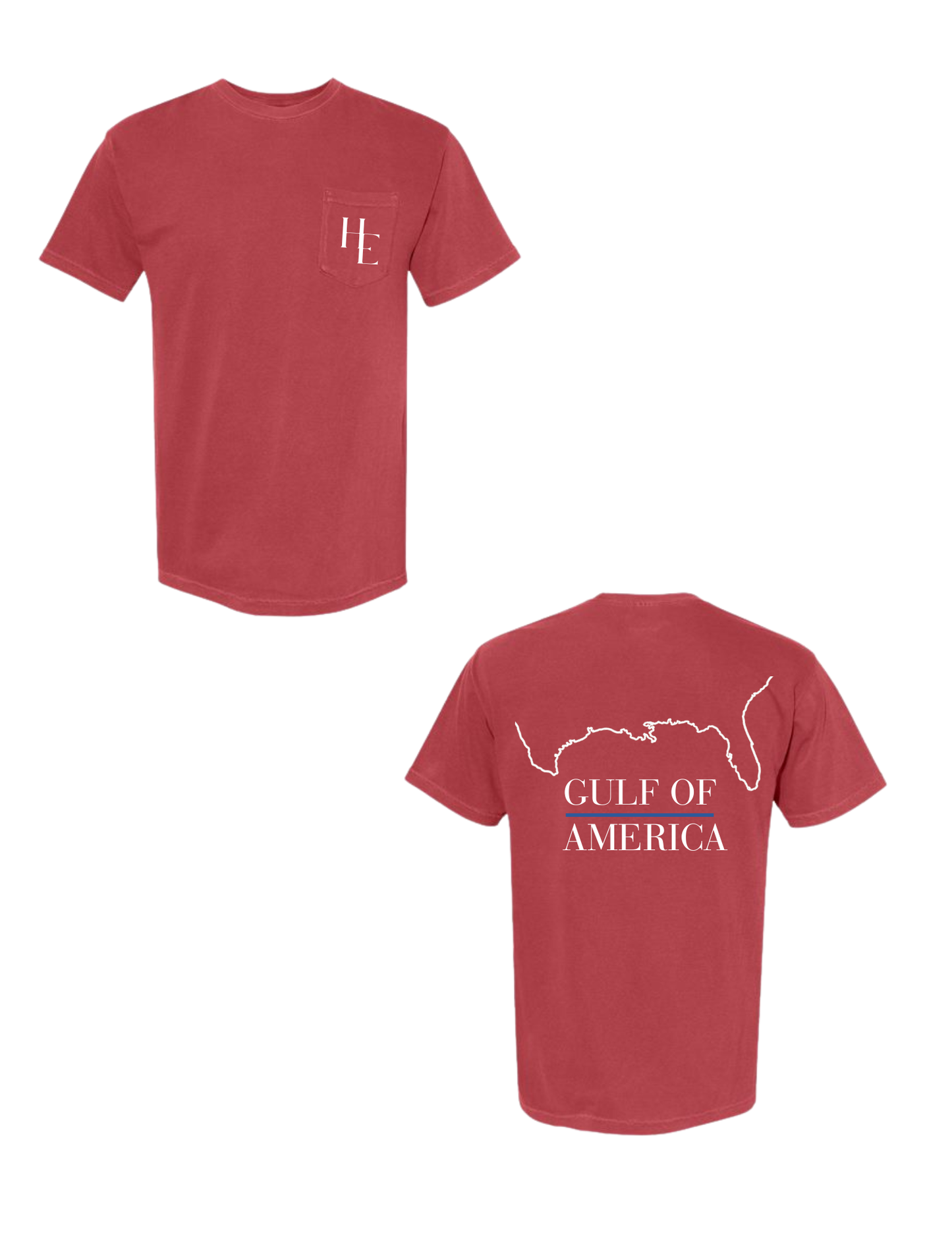 Hen + Eve Gulf of America Comfort Colors Pocket Tee